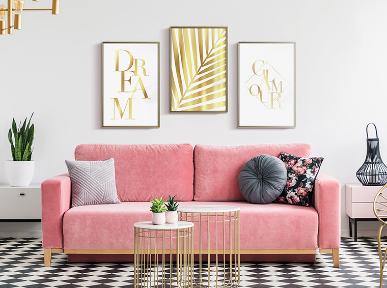 gold home accessories