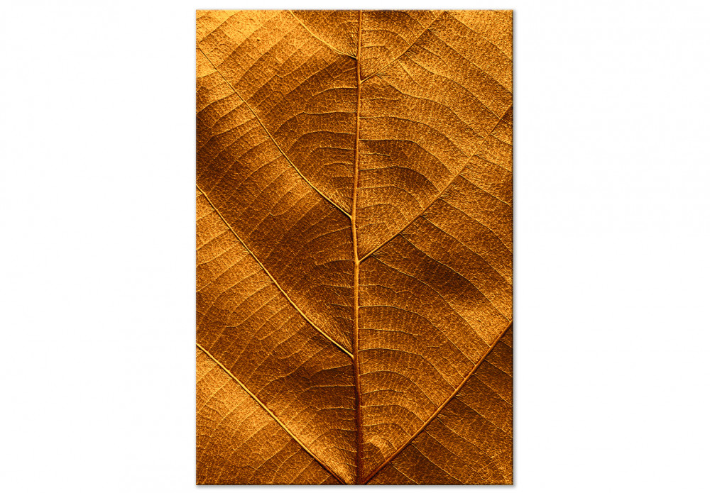 canvas print golden leaves