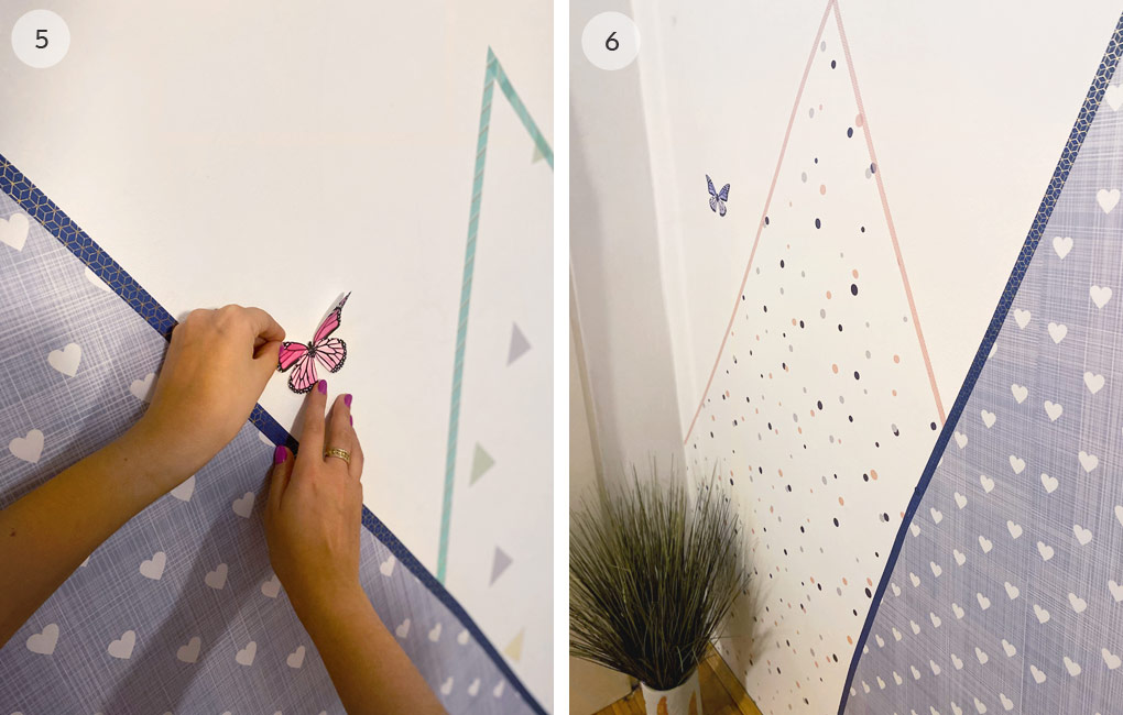 DIY: Mountains on the wall
